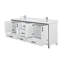 Ensemble de meuble-lavabo double avec plateau en marbre de culture et robinet-1801460021