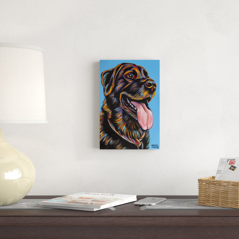 " Labs I " Painting Print, 12" H x 8" W 