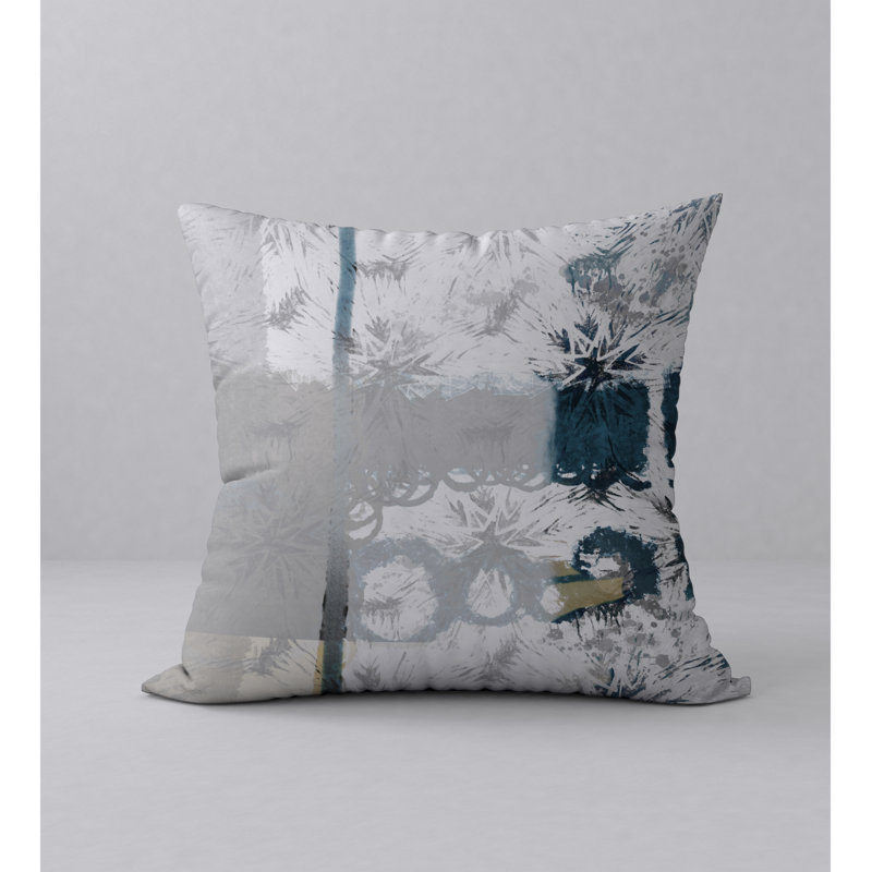 Abstract Reversible Throw Pillow, 24" x 24"