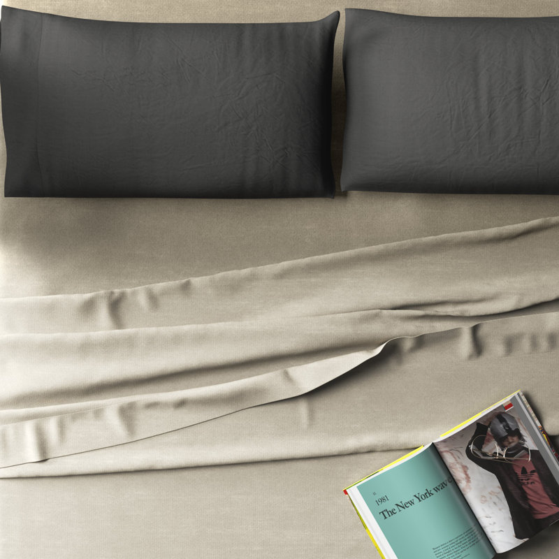 Frazier Washed Linen Pillowcase, Slate Gray
