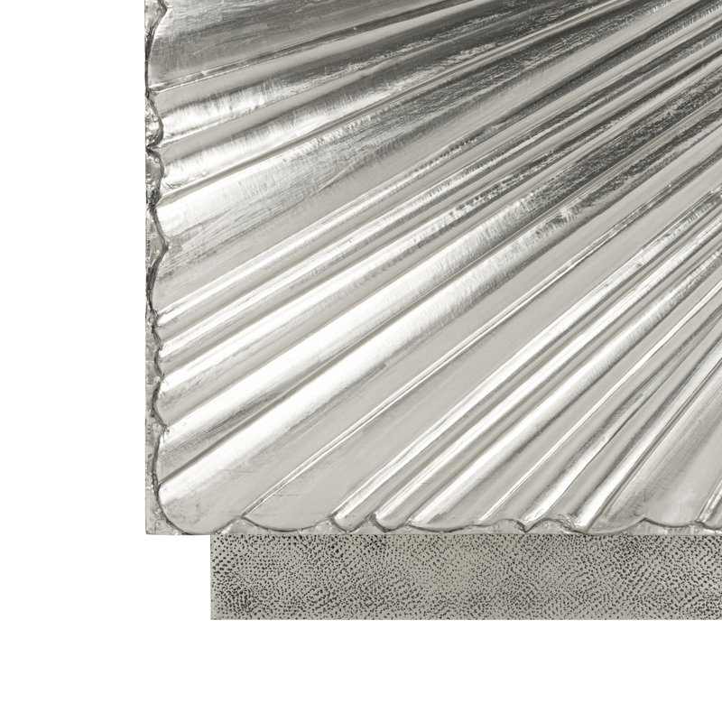 Sylas Sunburst Silver 2-Door Chest 35" x 30"
