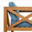Fauteuils club d'extérieur en bois d'acacia avec coussins (ensemble de 2) - Chaises de conversation résistantes aux intempéries pour patio / jardin-2066711812