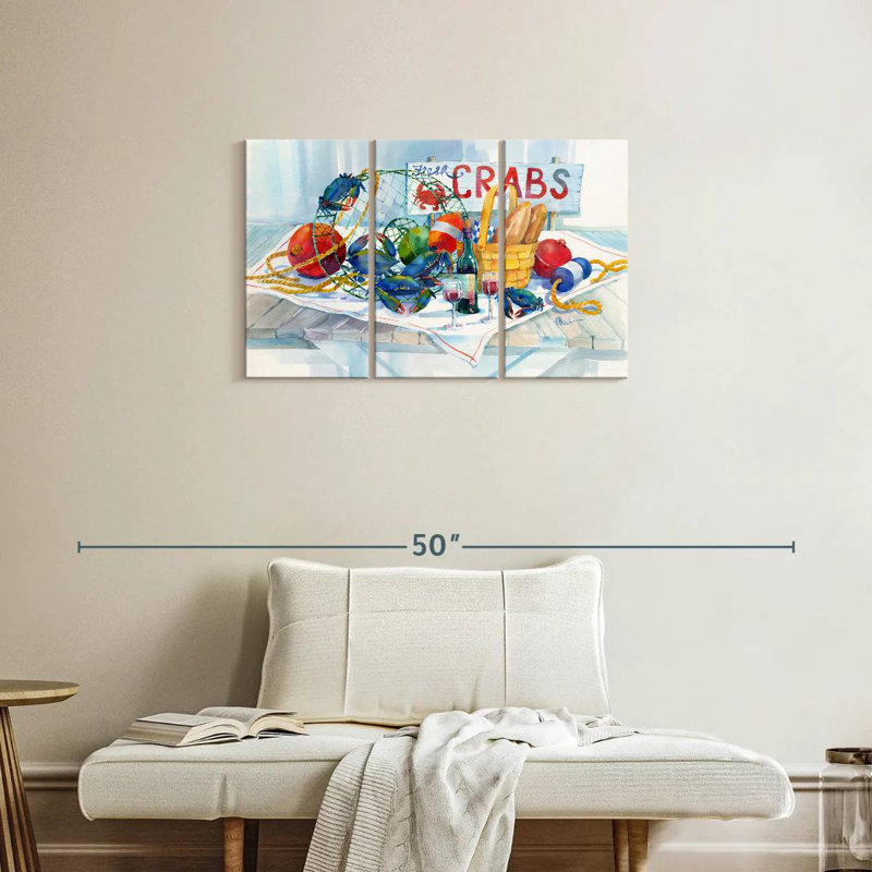 Brampt Crabs Galore, 20" H x 33" W
