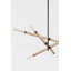 Lustre 6 lumières Sarisha - Cadre noir doux