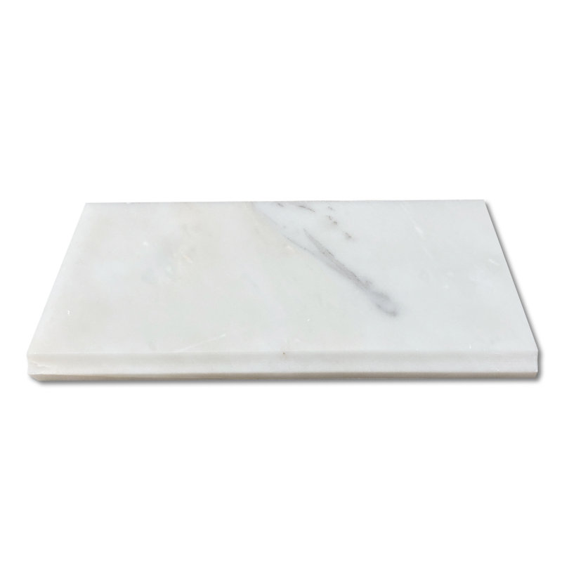 Calacatta 12" x 5" Marble Mosaic Tile, LIght Gray