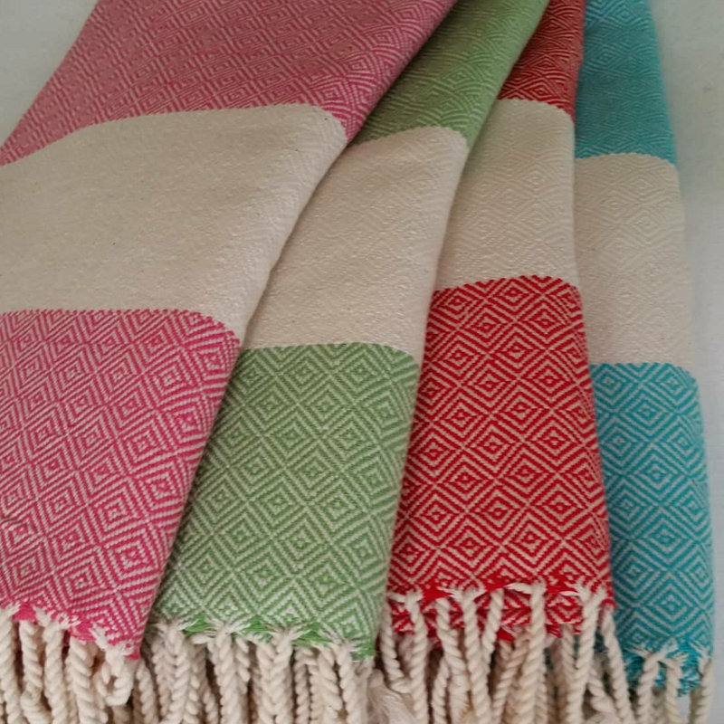 Cato Throw Blanket, Red