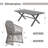 6 - Person Rectangular Outdoor Dining Set With Cushions-107665292
