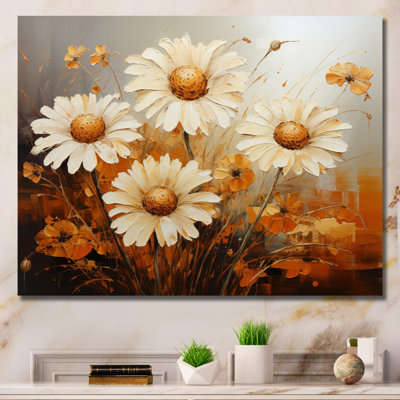 " Daisies Golden Daisies Pointillism II "