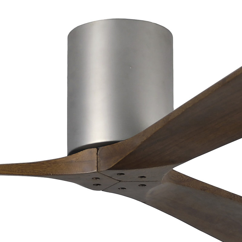 Irene Ceiling Fan, Brushed Nickel, Walnut Tone, 72"