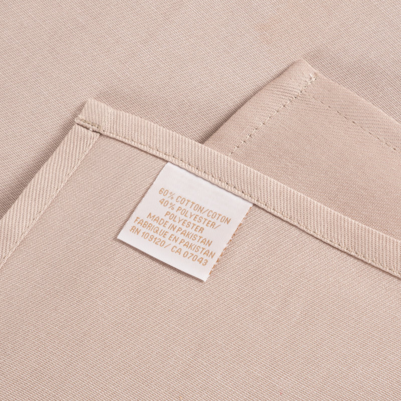 Chateau Cotton Blend Square Napkin, Taupe