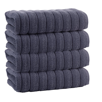 Rachel Turkish Cotton Midweight Ribbed Bath Towel