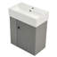 Meuble-lavabo flottant avec lavabo en céramique-882246422-882246440