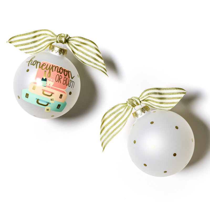 3.93'' Handmade Glass Ball Ornament