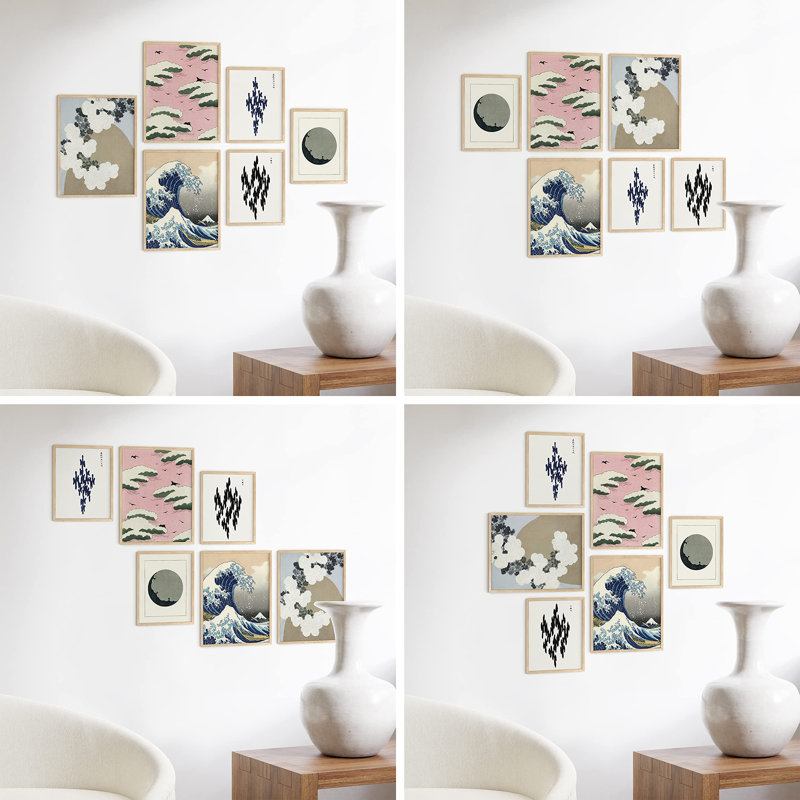 Cadres photos pour mur de galerie, Beige