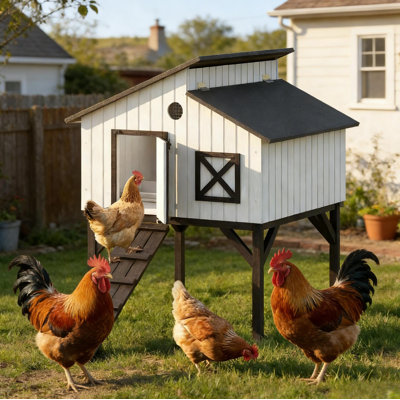 Maison pour animaux de compagnie, poulailler, poulailler surélevé, poulailler