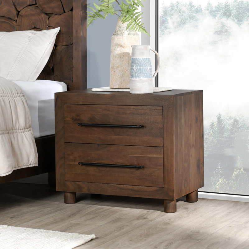 Jaxon 2 - Drawer Solid Wood Nightstand