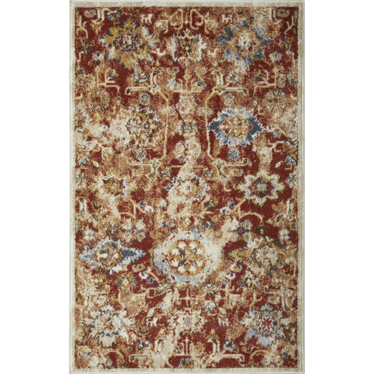 Raashi Washable Abstract Indoor Rug