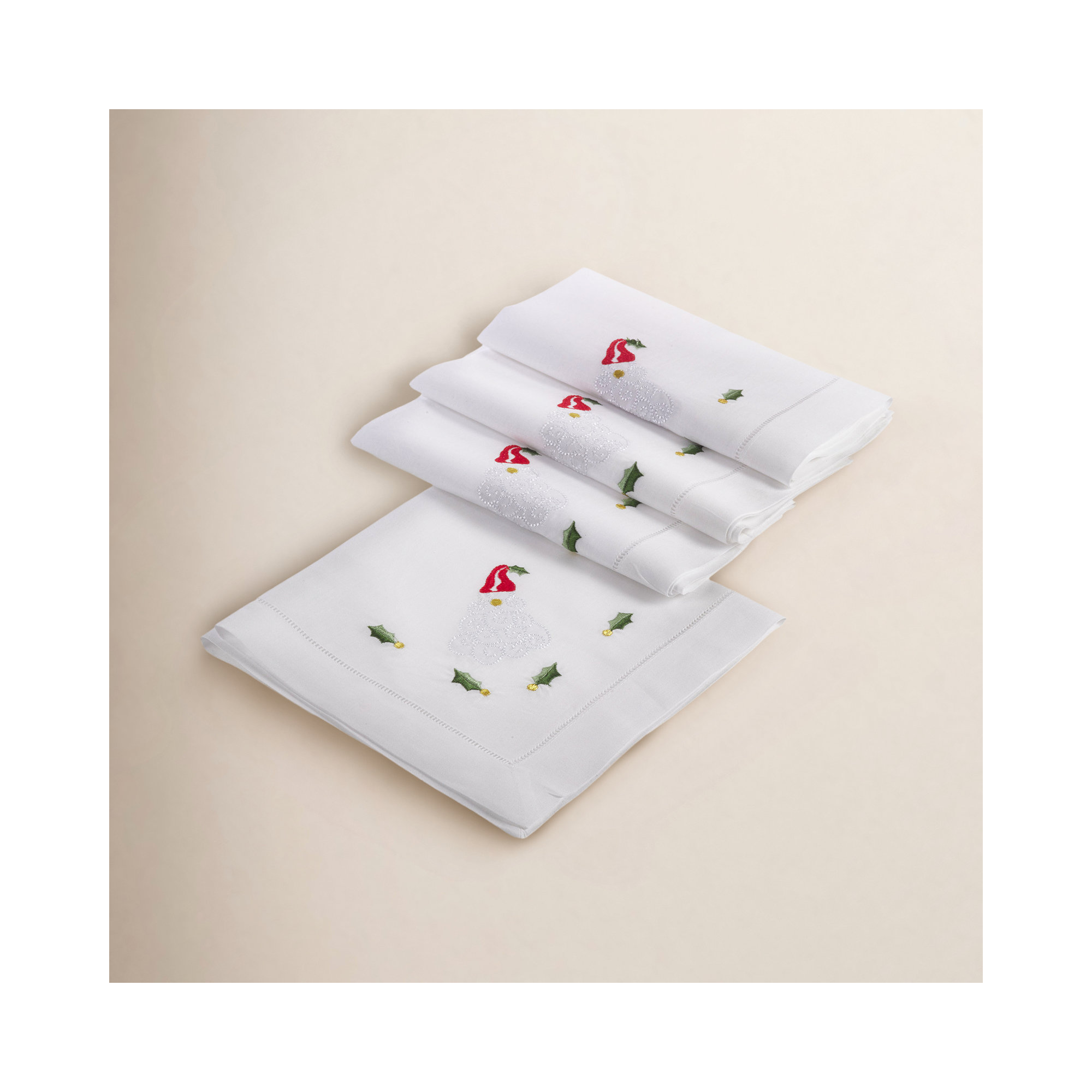 Christmas Hemstitched Holiday 20" Napkin