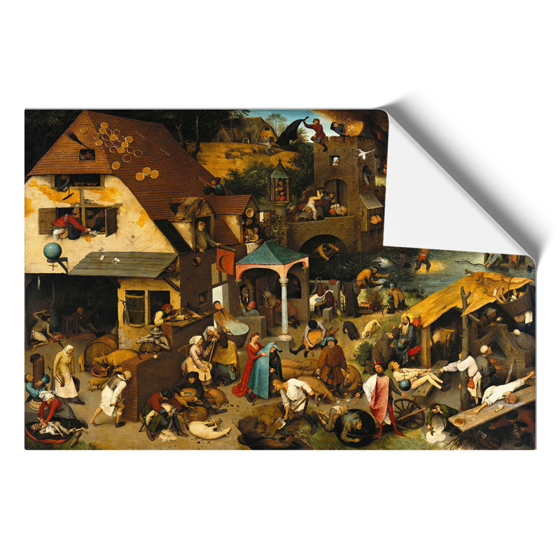 Neverlandish Proverbs by Pieter Bruegel the Elder - Unframed Graphic Art, 42cm H x 59cm W x 0.1cm D