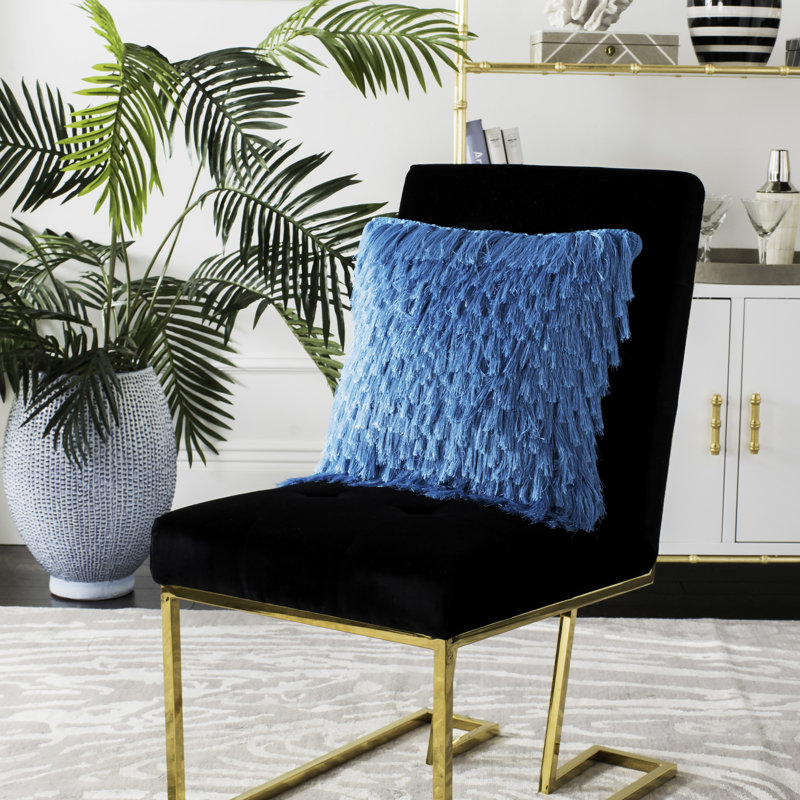 Reversible Throw Pillow, 18" x 18", Electric Blue