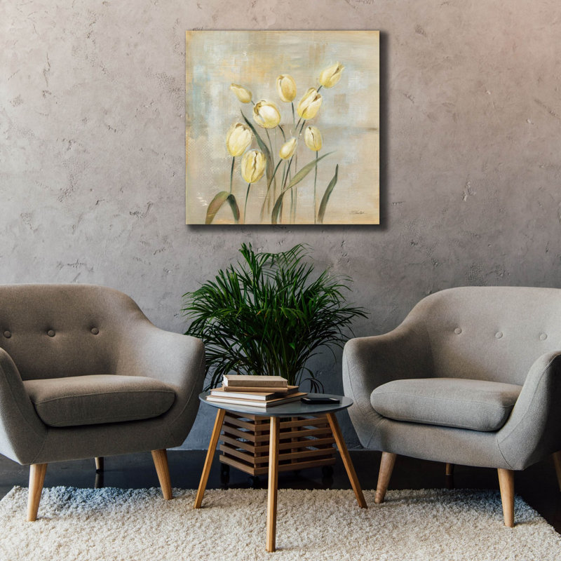 «Spring Field 2 Neutral» par Silvia Vassileva, art mural sur toile, H 37 po x l 37 po