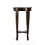  Table de bout ovale contemporaine en châtaignier avec tablette