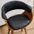 Modern Upholstered Swivel 30'' Bar Stools, Wood Kitchen Island Stools with Footrest-122289453-119858580