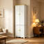 Engineered Wood 4 - Door Rectangle Accent Cabinet