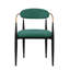 5 pièces: table rectangulaire en pierre frittée blanche et chaises rembourrées, style ultramoderne avec chaise pour-561175009