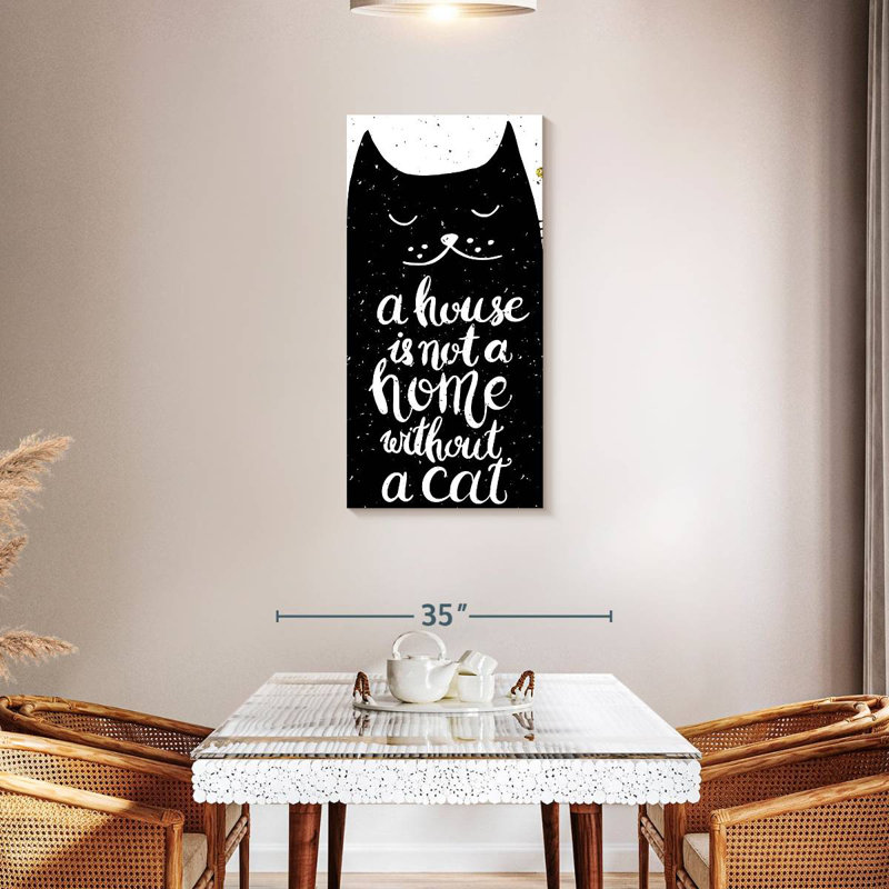 Cat Lovers Typography, 42" H x 21" W