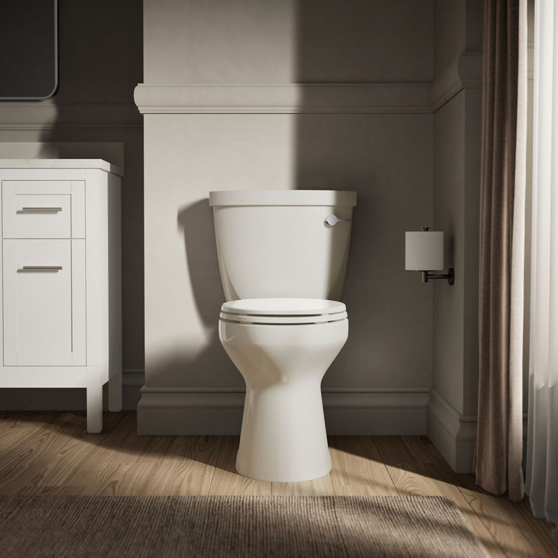 Cimarron 1.28 GPF Toilet Tank with Right-Hand Trip Lever, Biscuit