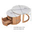 Ensemble de 2 tables basses gigognes