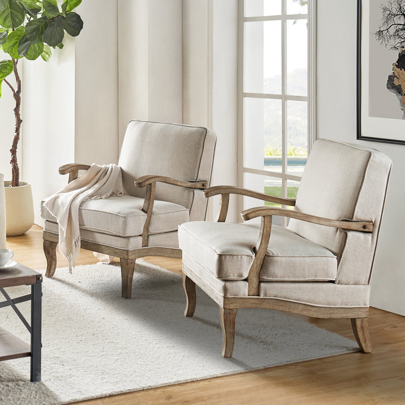 Upholstered Armchair, Pewter
