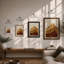 Golden Peak Rustic - Framed Print-1100486477-1100486479