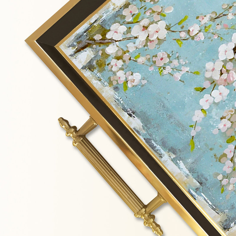 Élégant plateau en verre de 19,7 po x 11,4 po x 1,4 po | Fabrication 100% verre durable | Facile à nettoyer avec un chiffon humide | Idéal pour le service, la présentation décorative et l'organisation | Ajout élégant à la décoration intérieure