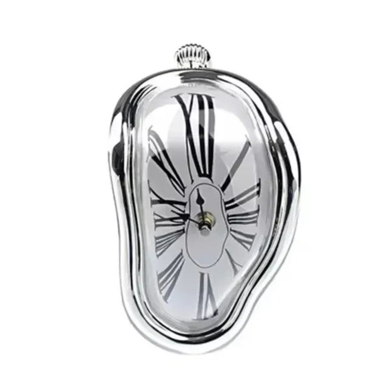 Horloge murale fondante - Décoration surréelle pour la maison, le bureau et la boutique