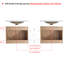 Armoire de salle de bain 60 po avec lavabo, portes à fermeture douce, vaste espace de rangement mural, charnières en acier inoxydable robustes à cuve en résine, tablettes de rangement à fermeture moderne, poignées robustes en métal