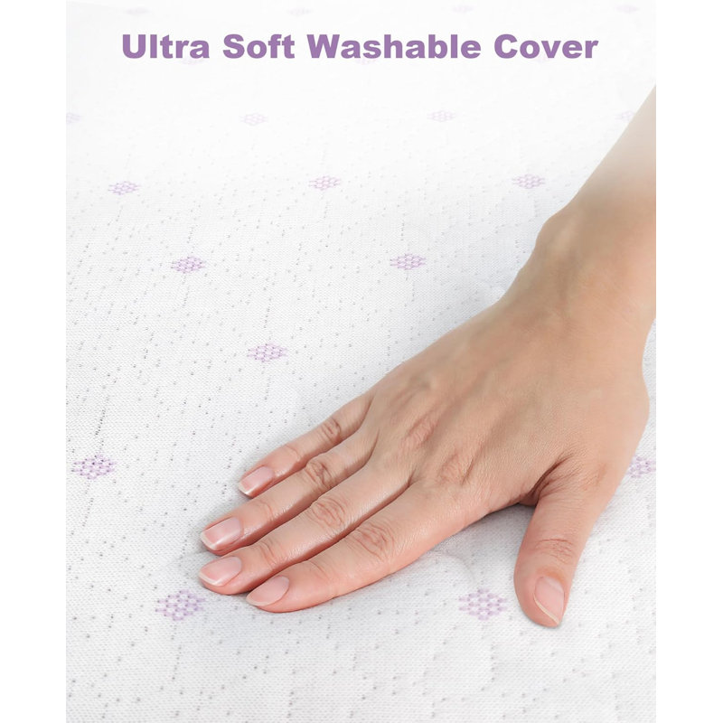  Mattress Topper, 4 inch Full Memory Foam Mattress Topper with Ultra Soft Cover & Corner Straps, CertiPUR-US Certified, Lavender Infused