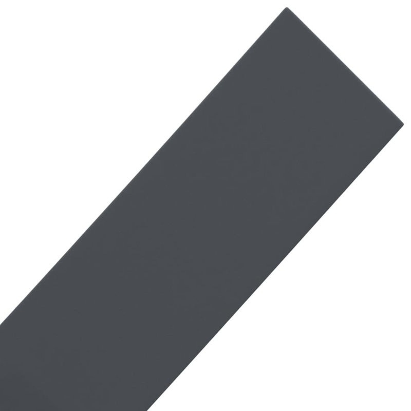 Avais Polyethylene Plastic Lawn Edging, Grey, 10cm H x 1000cm W x 0.2cm D