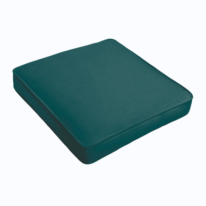 Indoor/Outdoor Seat Cushion, 27" W x 23" D, Poly Solid - Atlantis