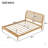 Bed With Led Light And Rattan Headboard-2076450898