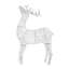Décoration de Noël renne blanche 9,5 pi