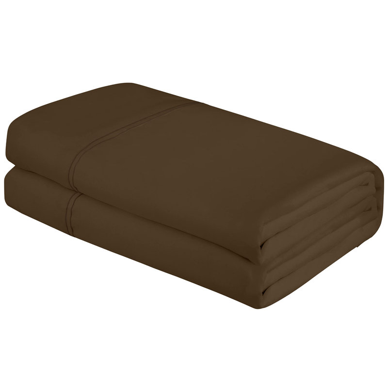 Royale Linens | Ultra Soft Brushed Microfiber Flat Sheets Only | Wrinkle Free & Stain Resistant | Hotel Quality Top Sheet for Bed