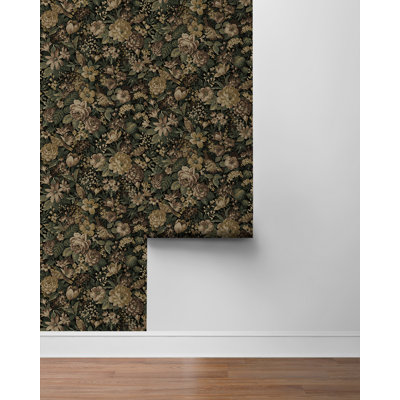 Vintage Bird Garden Peel And Stick Wallpaper