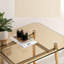 Table d'appoint en verre mat