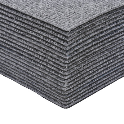 20-Pack Self-Adhesive Carpet Tiles 24x24 Inch Square