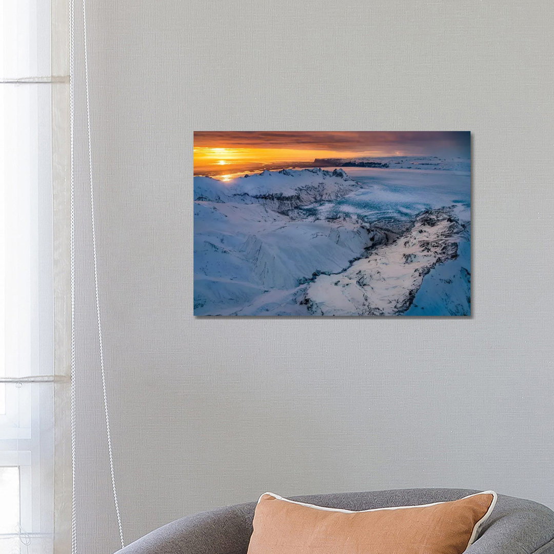 Glacial Landscapes, Vatnajokull Ice Cap, Vatnajokull National Park, Iceland. Unesco World Heritage Site. 1PC3