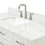 Ensemble de meuble-lavabo à simple cuve à quartz 4 carreaux Abbate avec quartz blanc de Carrare Abbate-2028425436-1970924462-2007054606