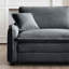 Velours côtelé gris confortable avec tissu de haute qualité et confort semblable à celui des nuages pour la zone de jeu de la chambre à coucher. Coussins en mousse viscoélastique à double couche de style rétro.