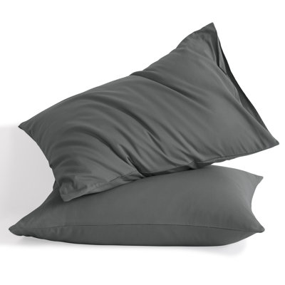 Housse de coussin 100% coton douce et respirante avec fermeture à enveloppe